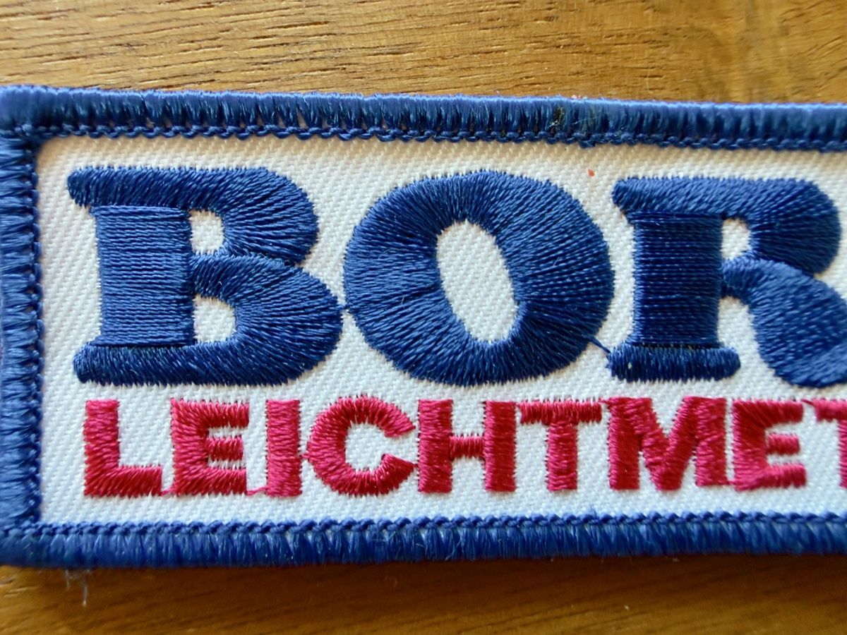 Patches: Aufnäher Stick Stoff Patch Borbet – Neu (gemäss Beschreibung) aus Haegendorf von Chruege 1