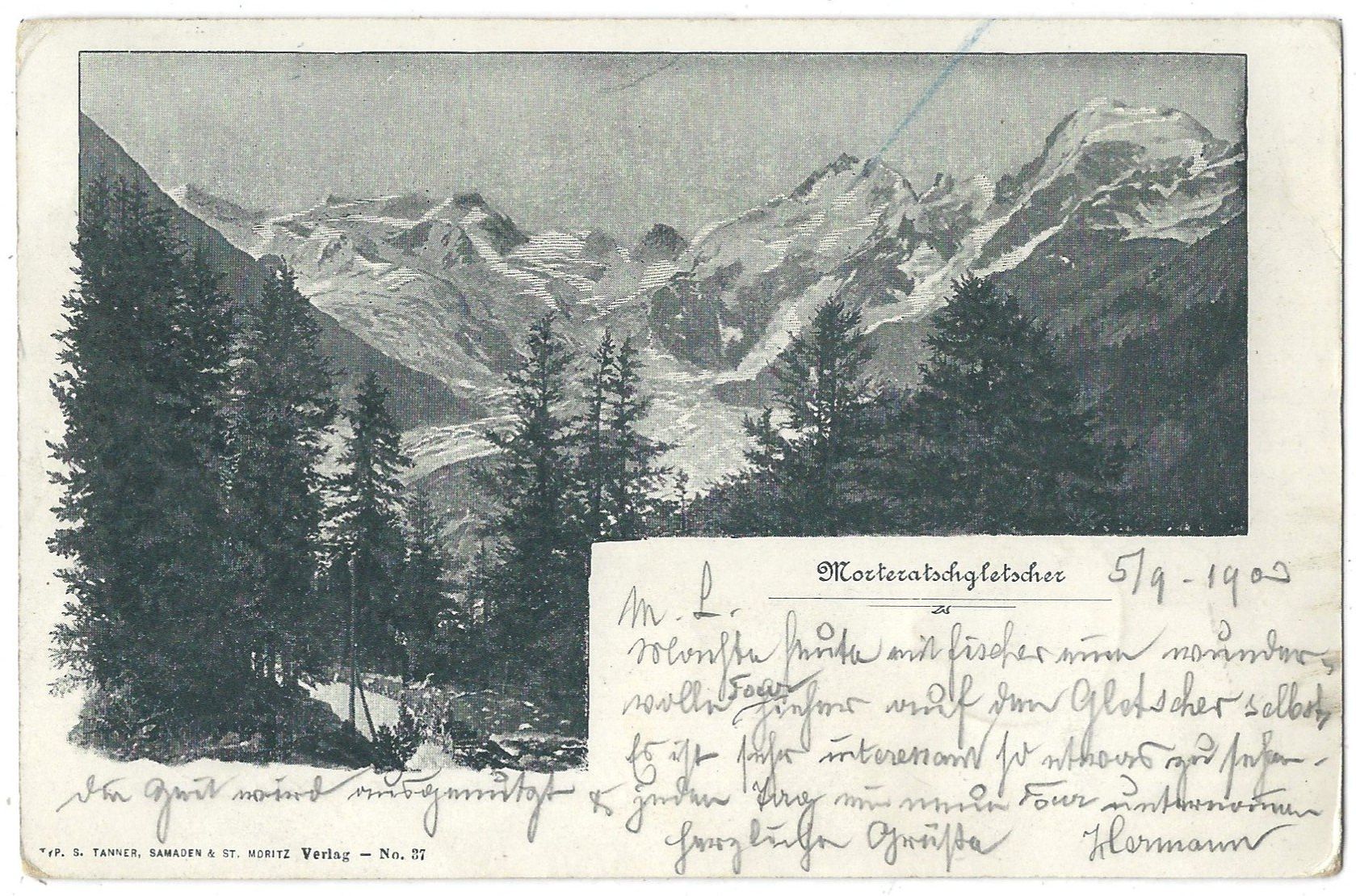 Cartoline postali: Morteratschgletscher – Usato da Bütschwil venduto da Jackson1A
