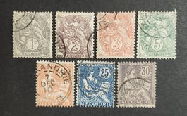 Alexandria/Frankreich 1902-03, LoT gestempelt