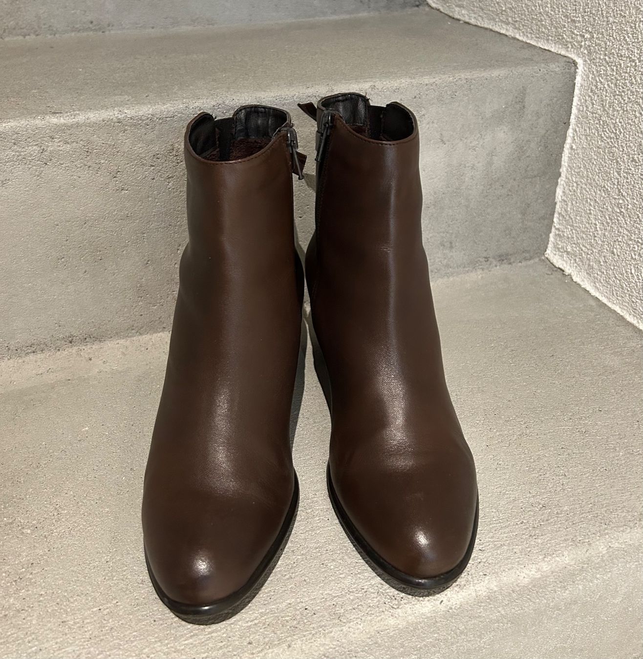 Damenschuhe: Lederstiefeletten braun Gr.38 – Neu (gemäss Beschreibung) aus  von