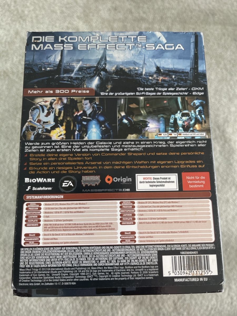 Giochi: Mass Effect Trilogy PC Spiel Sammleredition – Usato da Unterkulm venduto da AnoliOccasion 5