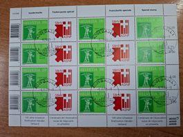 M1327 - Feuille Négociants en philatélie obl.