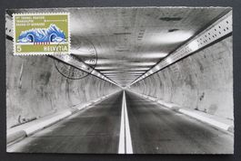 1964, Nr. 406 Maximumkarte Auto-Tunnel Grand-St-Bernard VS