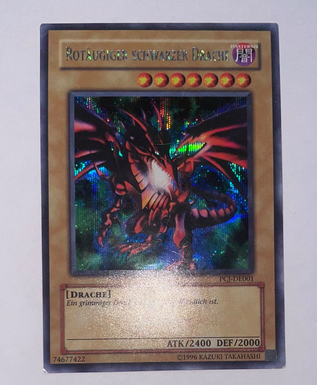 Yugioh Carte collezionabili: PCJ Prismatic Secret Rare | Rotäugiger schwarzer Drache – Nuovo (secondo la descrizione) da Altstätten SG venduto da ChangeMaker