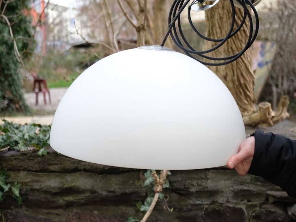 Oluce Lustres & lampes de plafonds: Pendelleuchte Sonora von Oluce in Opalglas | 50cm – D'occasion à Zürich par Soschi-25