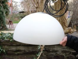 Pendelleuchte Sonora von Oluce in Opalglas | 50cm