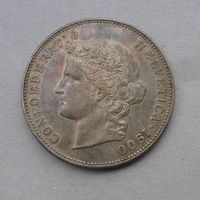 ++ 5.- Franken 1900, schöne Patina