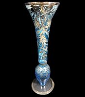 🌊Elegante Vintage-Stielvase Muranoglas–Zeitlose Schönheit🏺