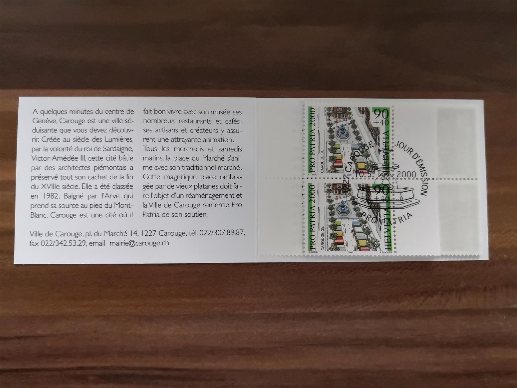Tous les timbres: Markenheft Pro Patria 2000, Ersttag – D'occasion à Rickenbach SO par Bytebull 3