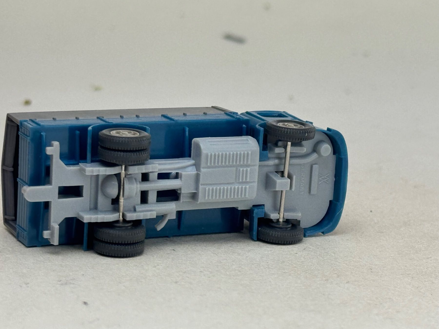 Wiking Modellini d'auto: GB2- Wiking Büssing 4500 Pritsche blau/grau – Usato da Elm venduto da Wikmtz 2