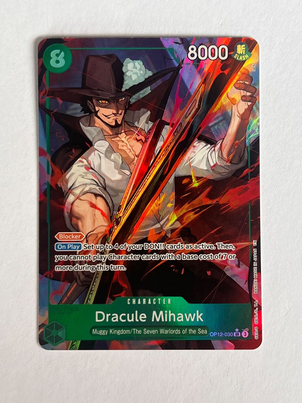 Bandai Cartes à collectionner: Dracule Mihawk - OP12-030 – D'occasion à Ilanz par caui
