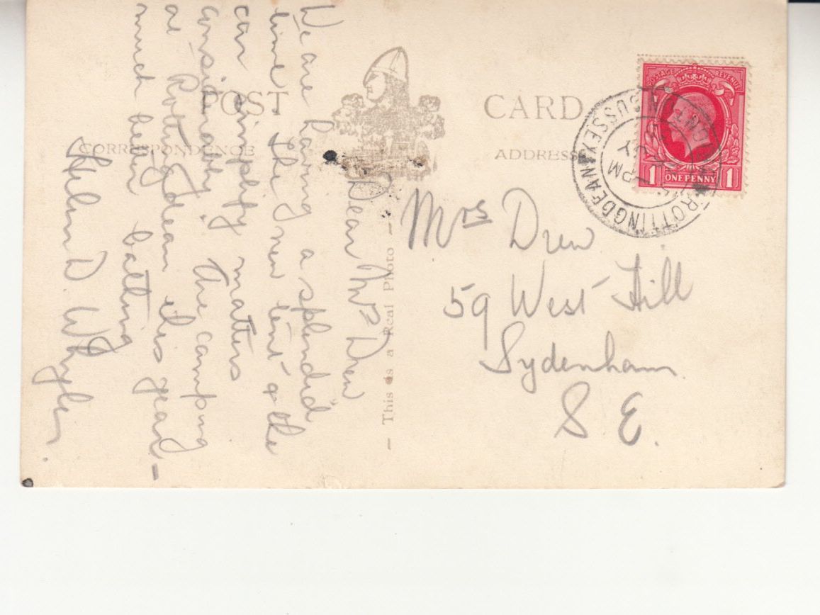Cartoline postali: Rottingdean 1935 – Usato da Bürglen TG venduto da StampGraf 1