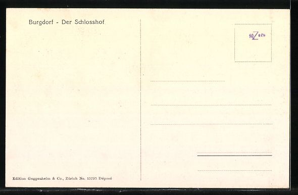 Cartoline postali: AK Burgdorf, Schlosshof – Usato da Berlin venduto da bartko-reher 1