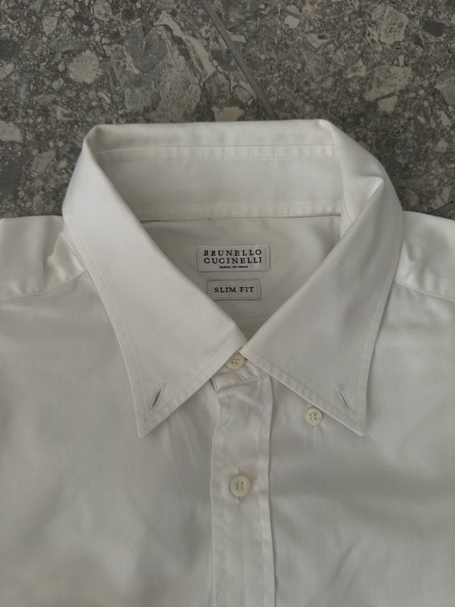 Camicie: Brunello Cucinelli Herren Hemd weiss – Usato da Birmensdorf ZH venduto da nin.am 1