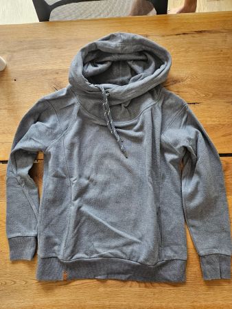 Damen Kaputzenpullover grau Grösse M