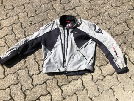 IXS Motorradjacke, Textil, Gr. XL, Grau/Schwarz, Top!