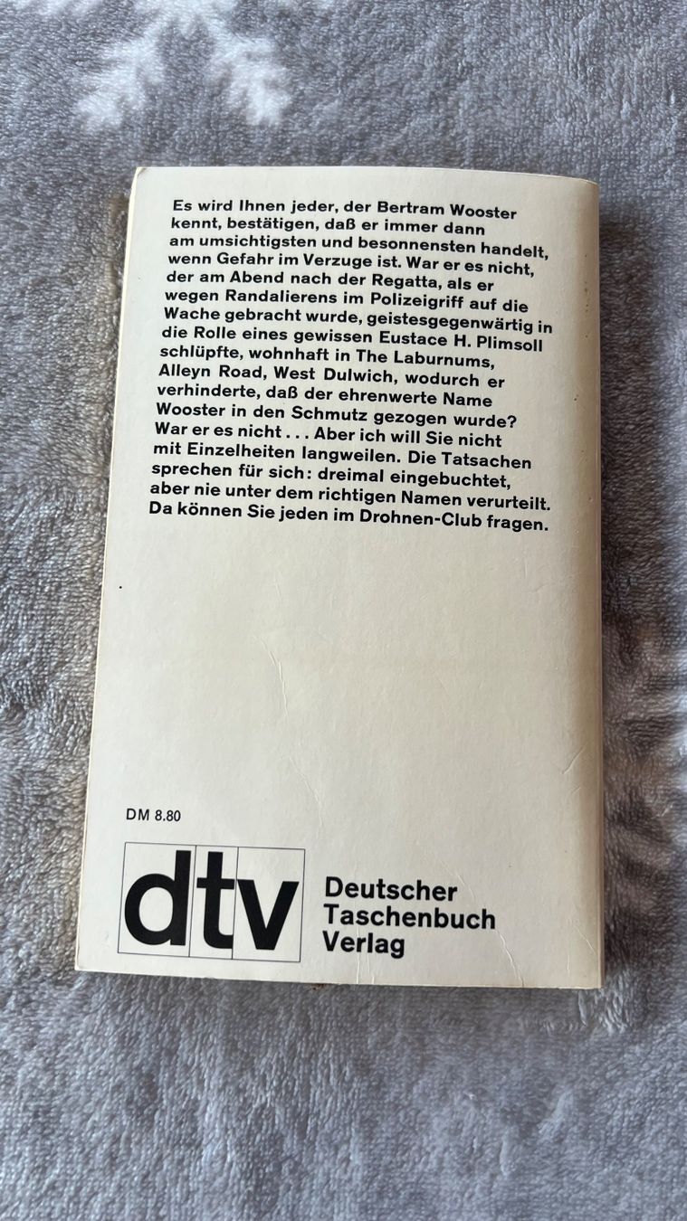 Libri: P.G. Wodehouse: Dann eben nicht, Jeeves 1981 – Usato da Schübelbach venduto da Dolly990_2 1