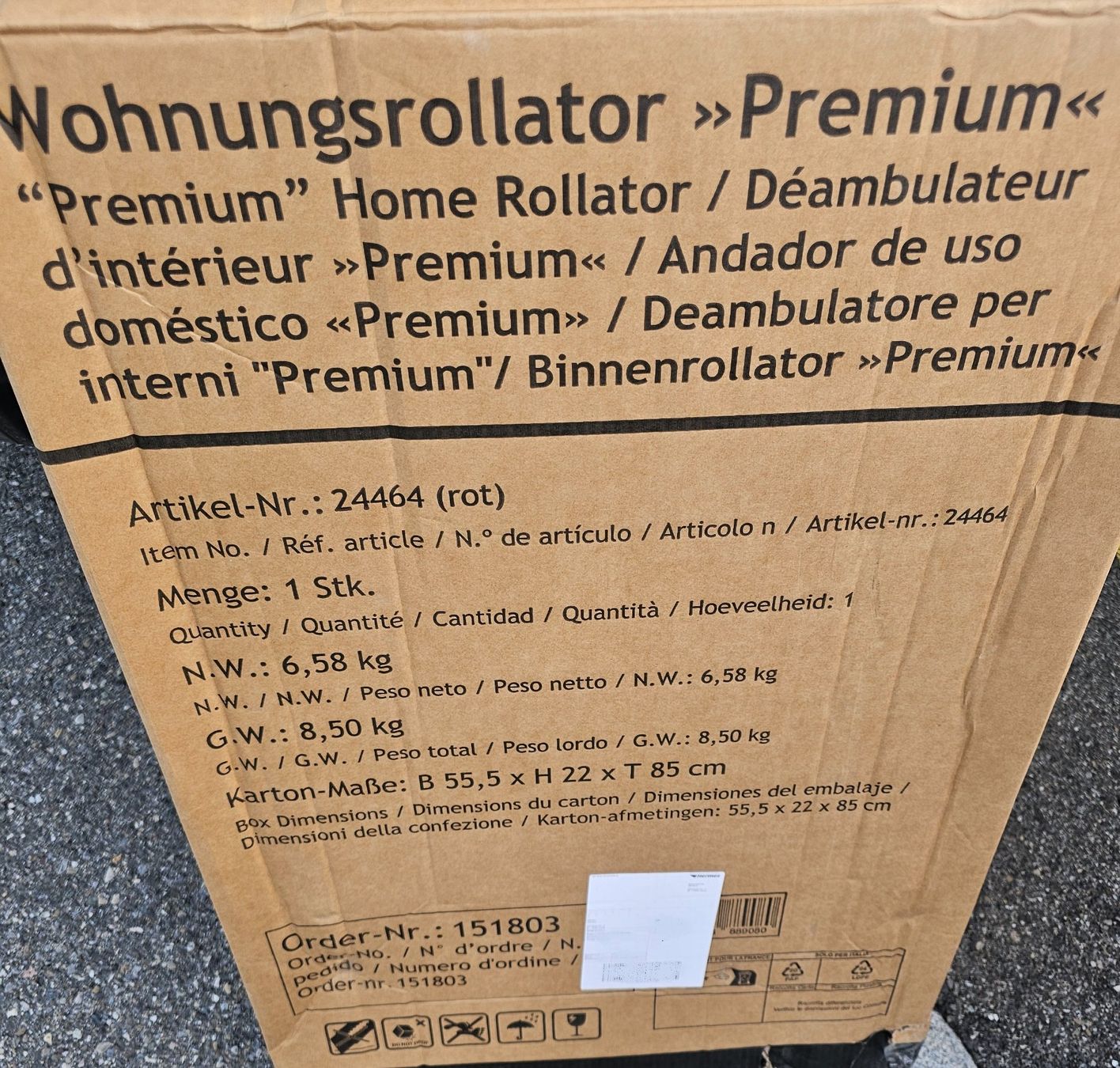 Ausili per la deambulazione: Rollator Wohnungsrollator Premium, Neu in Originalverpackung – Nuovo e nell'imballaggio originale da Küsnacht ZH venduto da _icy_ 1