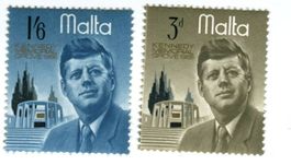 Briefmarken "John F. Kennedy". Malta
