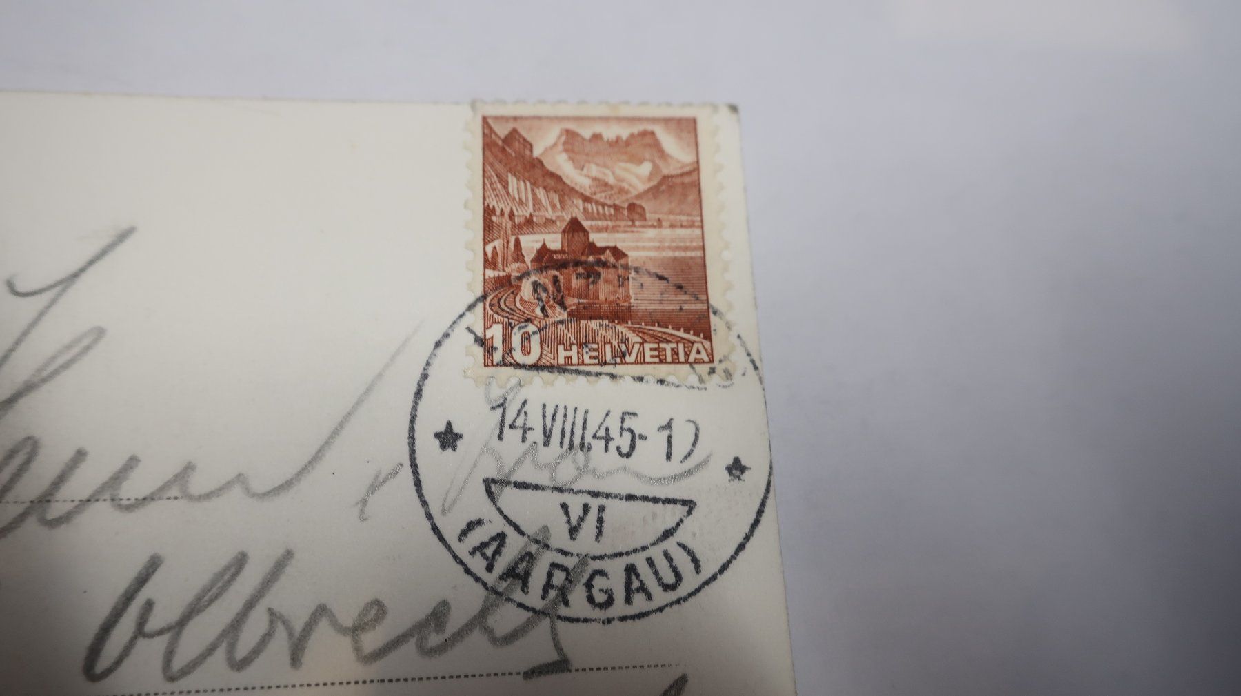 Cartoline postali: Schloss Lenzburg 1945 – Usato da Cormoret venduto da Pascalll2001 4