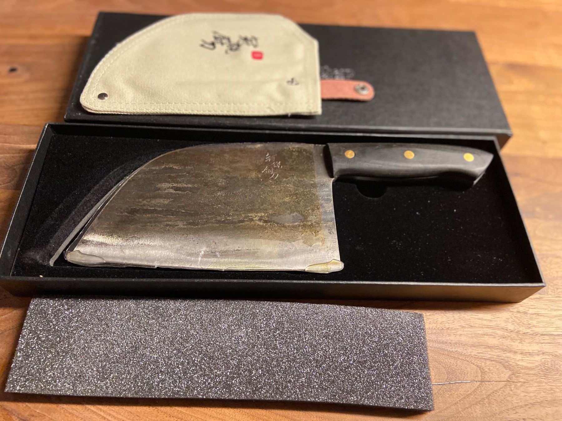 Coltelli da cucina: Handgemachte Geschmiedet Asiatisches Hackmesser Kochmesser – Nuovo e nell'imballaggio originale da Seon venduto da Aaargauer01 6