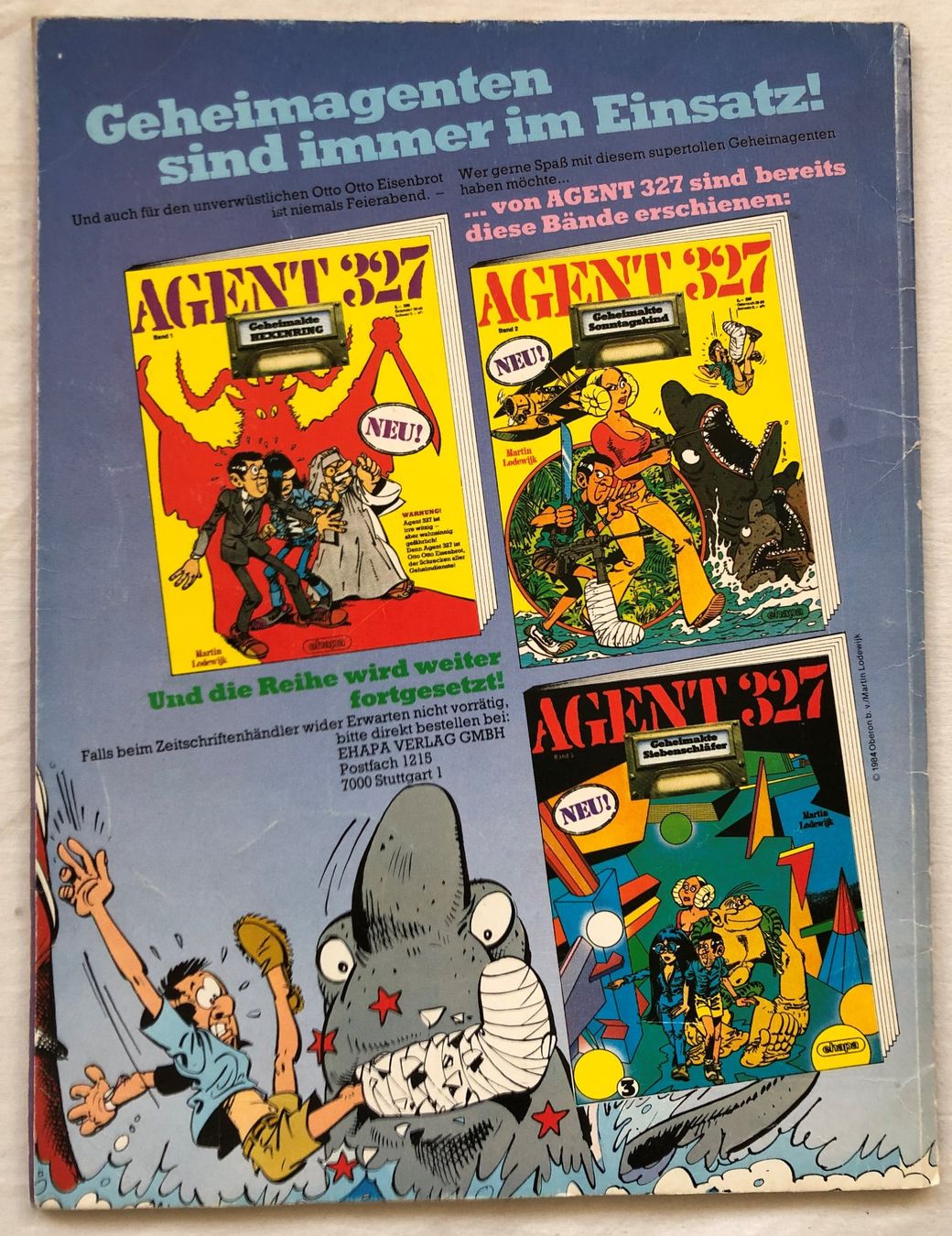 Fumetti: AGENT 327 - Band 4 - Geheimakte Stimmbruch – Usato da Schaffhausen venduto da durruti 4