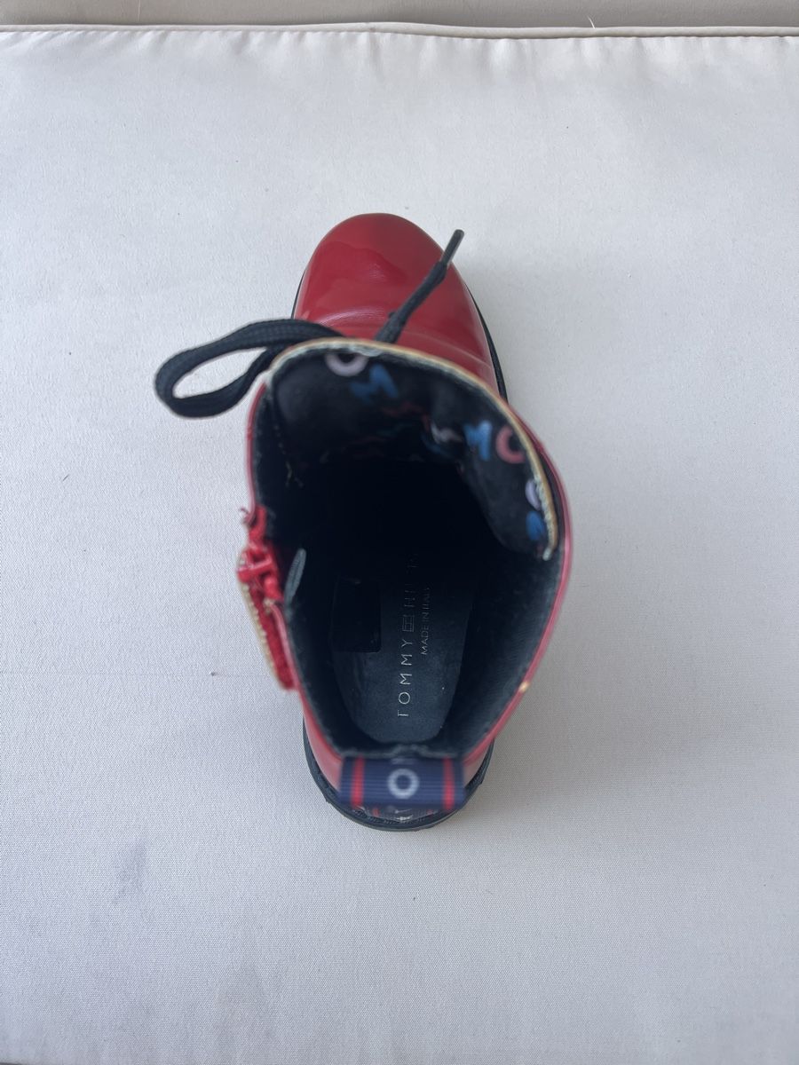 Tommy Hilfiger Damenschuhe: Tommy Hilfiger Damen Boots Rot Gr. 36 – Gebraucht aus Thalheim von karmabis_ 4