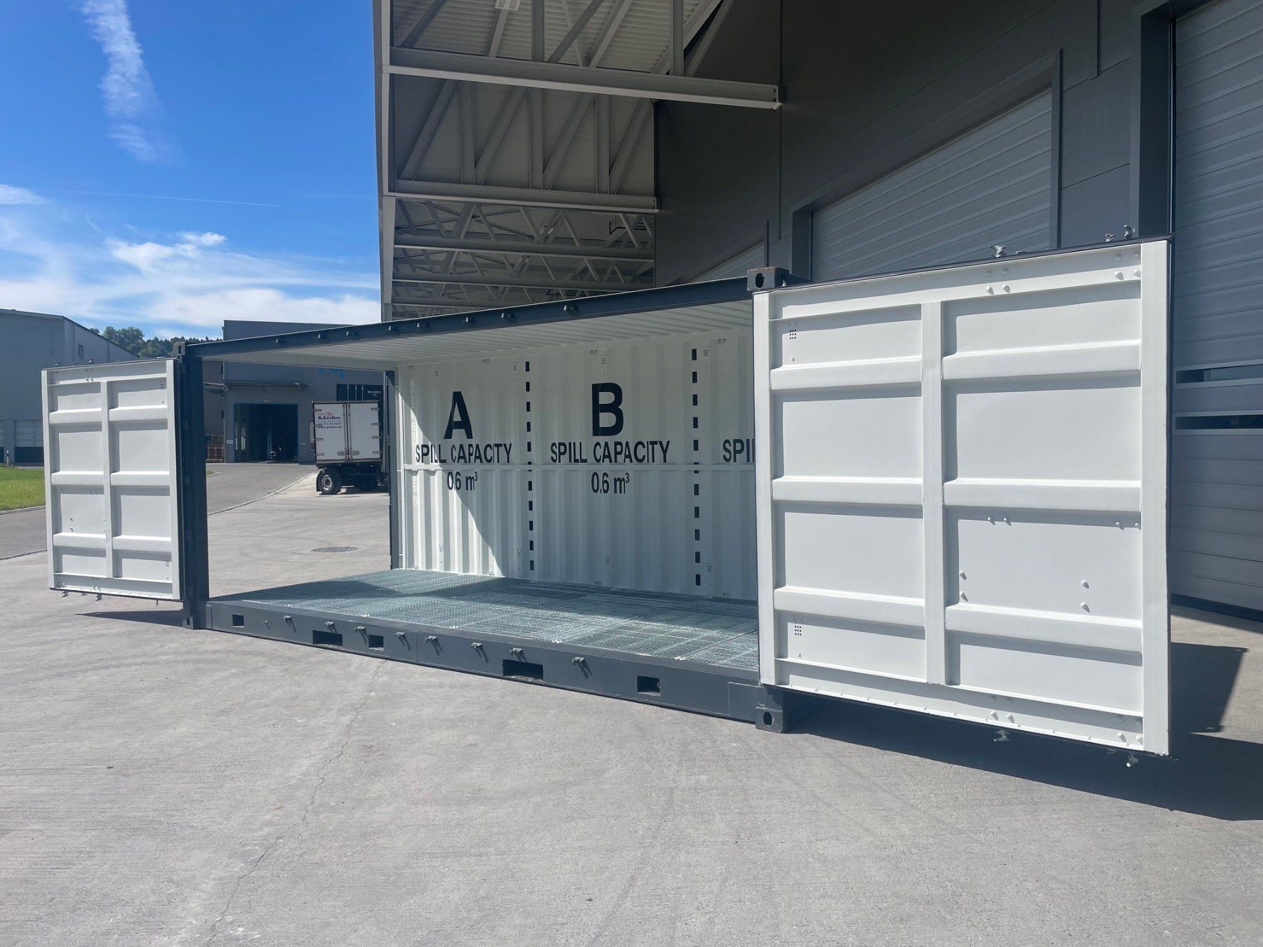 Altro per Ufficio & Commercio: 20' Gefahrengut-Seecontainer, Container, Open Side, Oel! – Nuovo (secondo la descrizione) da Kradolf venduto da BKSAG