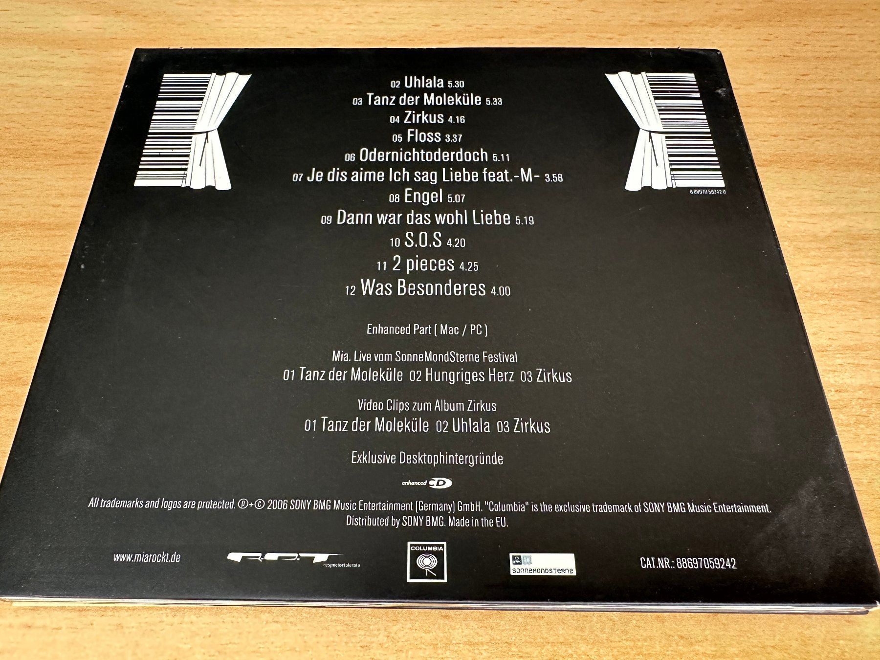 CD: MIA. – Zirkus – Usato da Rikon im Tösstal venduto da Alpenmutz 1