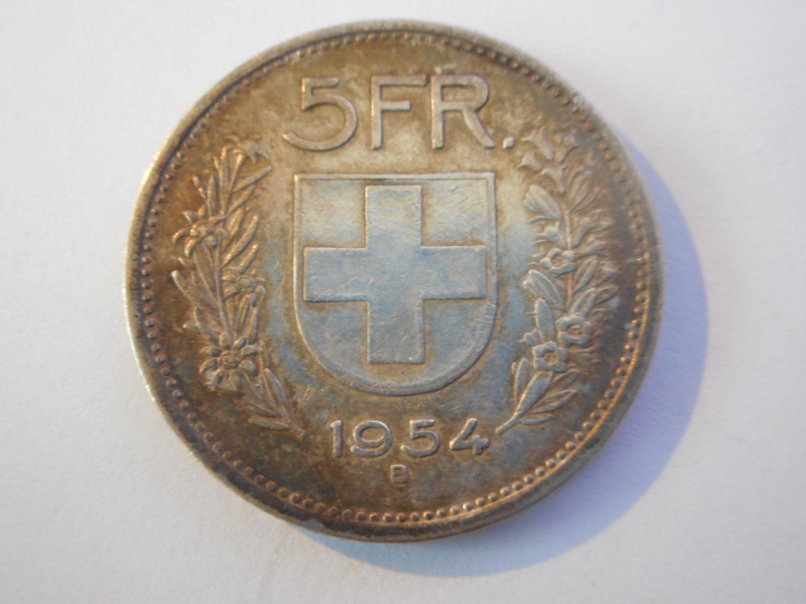 Tutti le monete: 5 Fr. 1954 silber – Usato da Kriegstetten venduto da pizlad2010