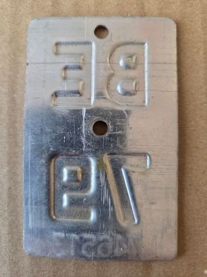 Sachs Schilder: Velonummer BE 79 plaque Velo – Gebraucht aus Schenkon von Uhu007 1