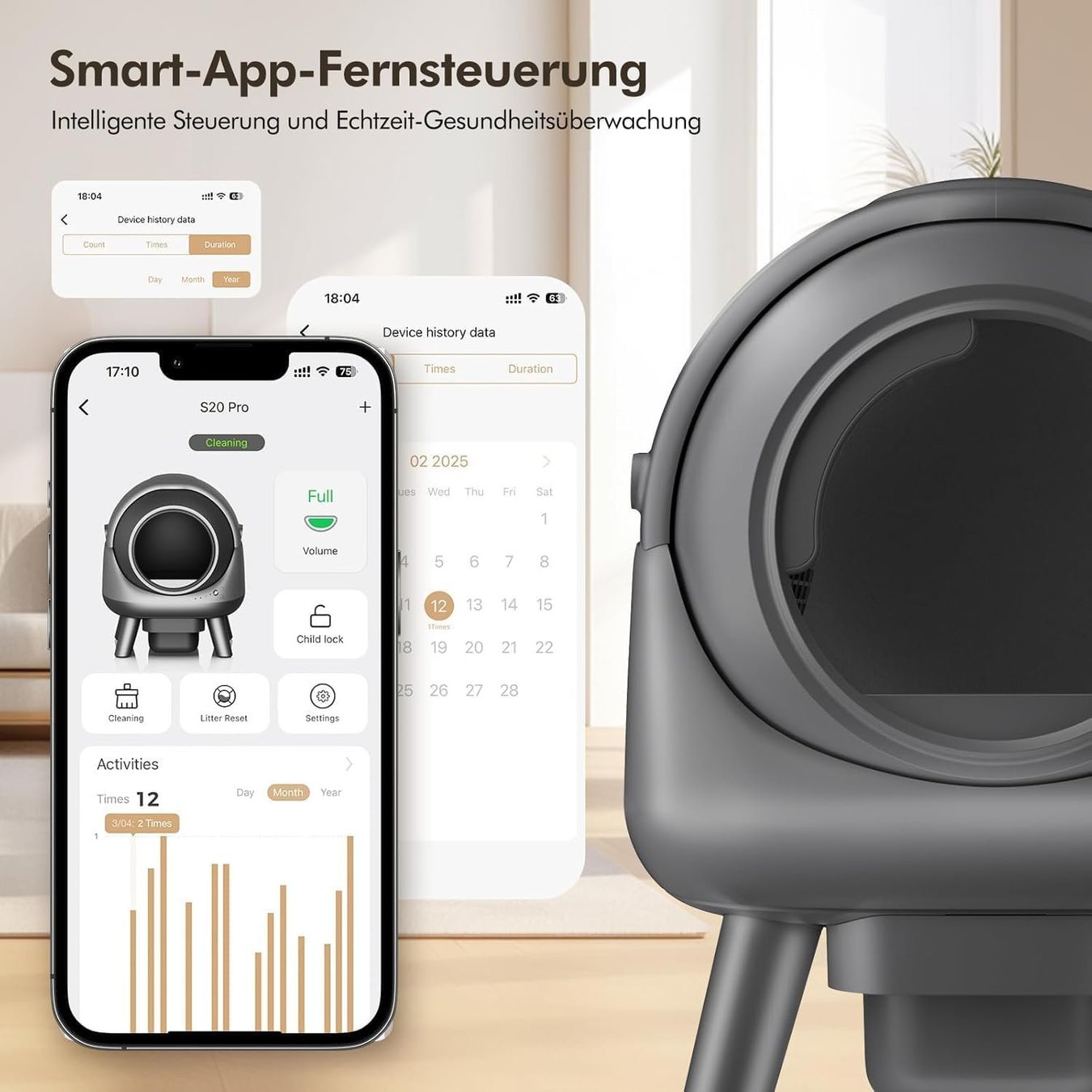 WC: NEU - Selbstreinigende Katzentoilette – Usato da Grabs venduto da applegrabs