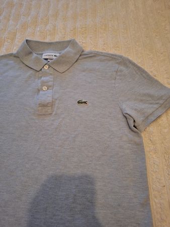 Polo Lacoste Slim Gris Chine / Bleu Clair - Taille FR 4 (M)