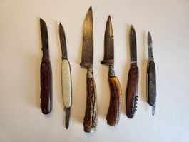 Lot 6 alte Messer H. Boker Solingen | Victorinox und weitere