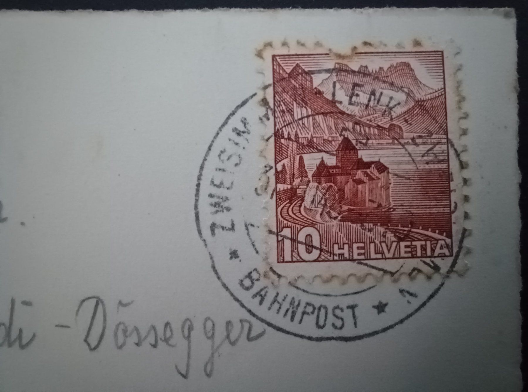 Cartoline postali: BE, Lenk mit Spielgerten, 1948 – Usato da Aarau Rohr venduto da mgvw 4