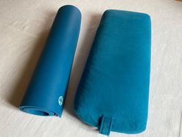 MANDUKA YOGA SET: Matte PRO & Bolster Enlight wie neu