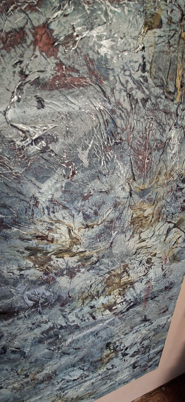 Dipinti: Gemälde " Eiszeit der Gefühle" handmade 80×100×4 – Nuovo (secondo la descrizione) da Riehen venduto da Steinbock1970 5