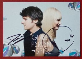 Glasperlenspiel Autogramm signiert Fotopostkarte 10x15cm