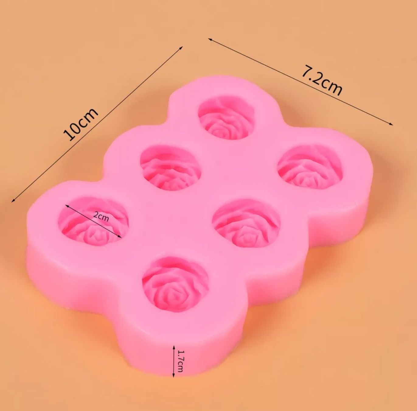 Teglie da forno: Silikonform Tortendekor Rose 6er – Nuovo e nell'imballaggio originale da Kaltbrunn venduto da schere-stein-papier 1