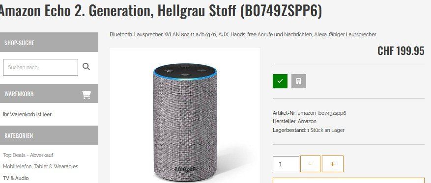 Amazon Haut-parleurs: Amazon Echo Alexa  Lautsprecher / haut-parleur – D'occasion à Collonges par arashee 5