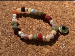 Chunky Gemstone and Pearl Beaded Bracelet - Summer Chic