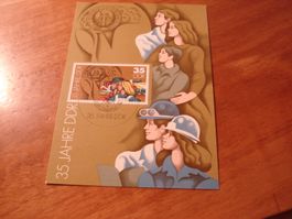 DDR, Maximumkarte 1984, 35 Jahre DDR
