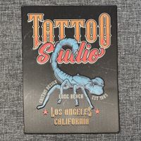 Schild Tattoo Studio Metal Art