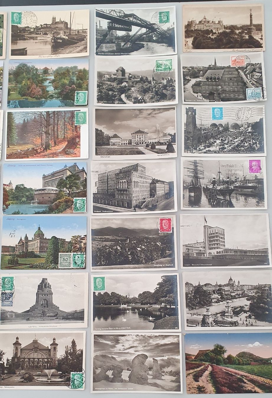 Ansichtskarten: 49 alte Ansichtskarten Deutschland – Gebraucht aus Kreuzlingen von Rschweiz1 1