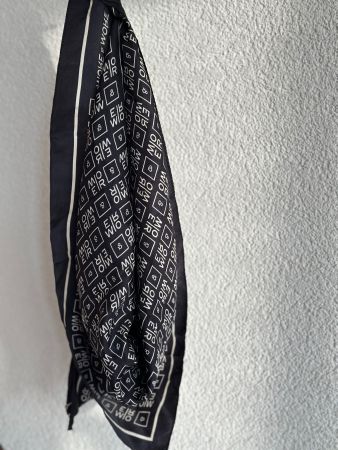 MORE &MORE Foulard schwarz/weiss