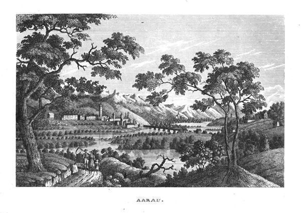Incisioni: Aarau Kupferstich 1836 – Usato da Rafz venduto da Helvet32 1