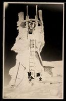 Säntis, Wetterwarte mit Leiter und Hund