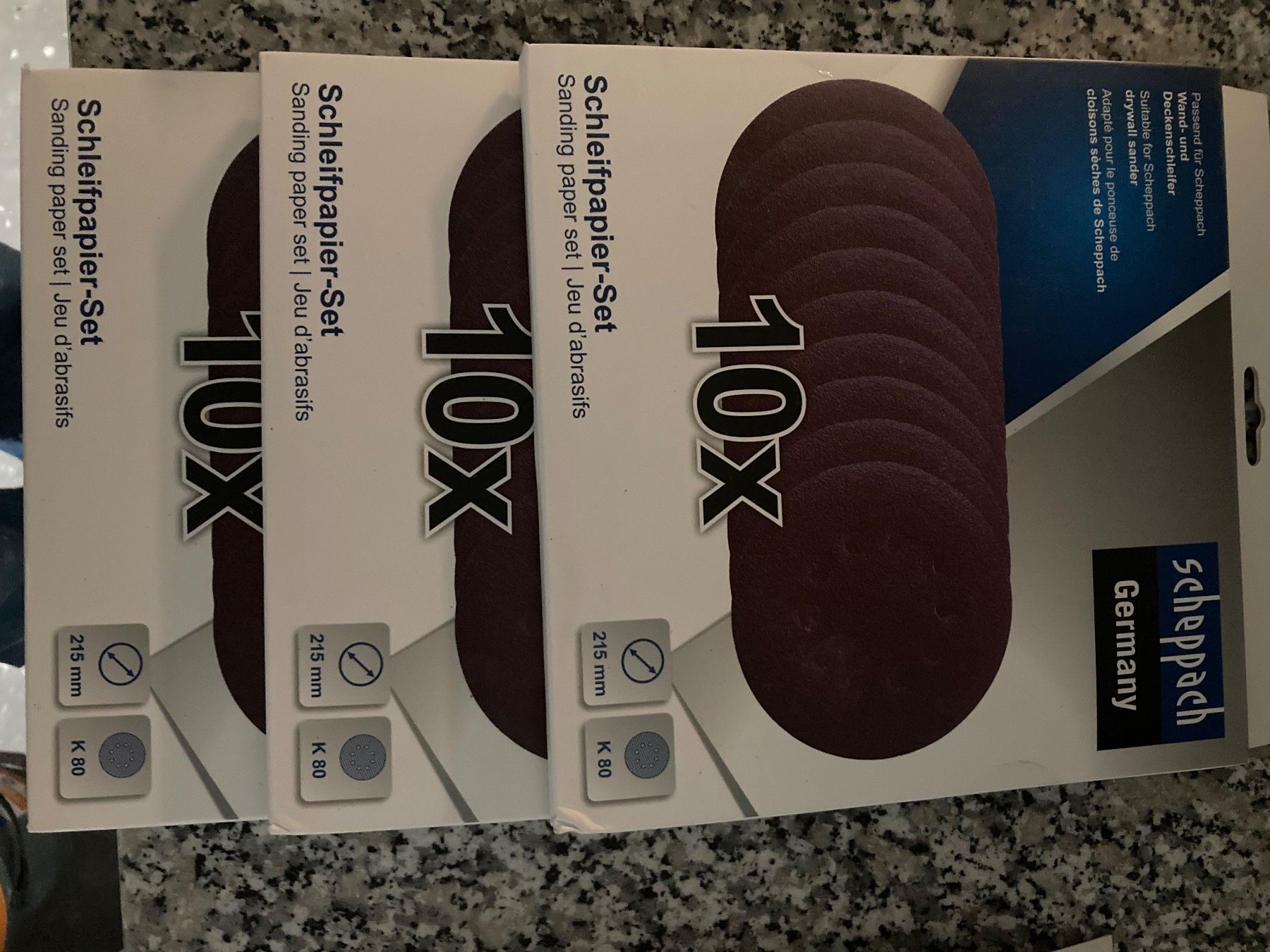 ToolTech Schleifpapier Schleifscheiben Schleifpapier 125mm 50 Stück K40