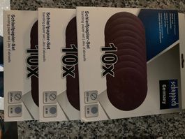 3x 10 Stk Schleifpapier K80 für Wand und Deckenschleiffer