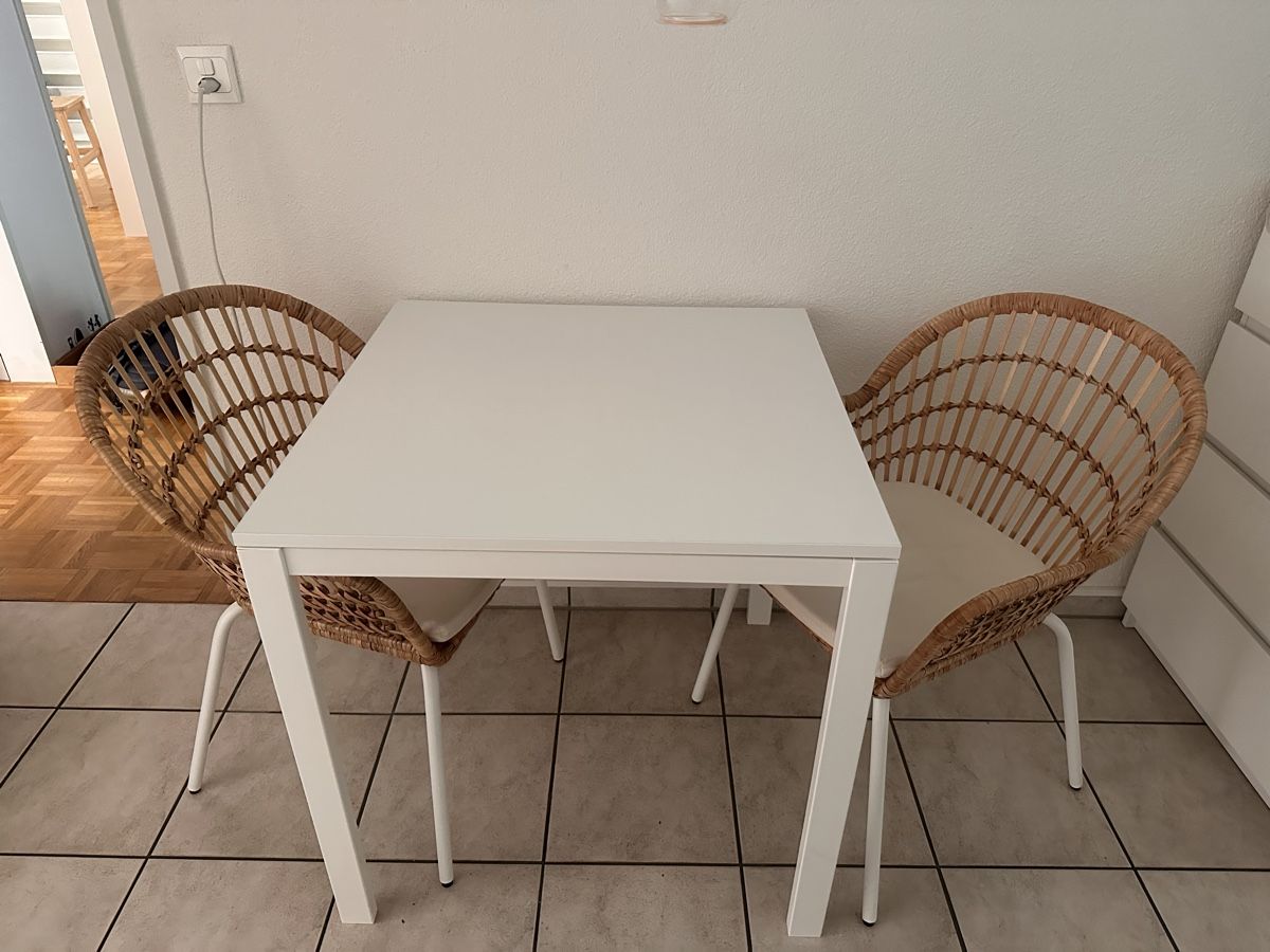 Ikea Tischset: Tisch mit 2 Stühlen IKEA Nilsove – Gebraucht aus Rheinfelden von Marasam 1